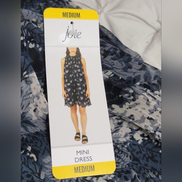 💕Host Pic❤️NWT JOIE Blatic Print Midi Dress Women's Size Medium - Picture 3 of 13